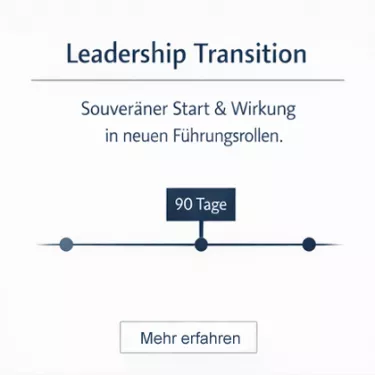 Leadership Transition – Wirkung in den ersten 90 Tagen