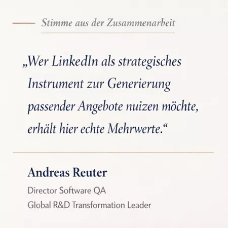 Andreas Reuter, Stimme aus der Zusammenarbeit